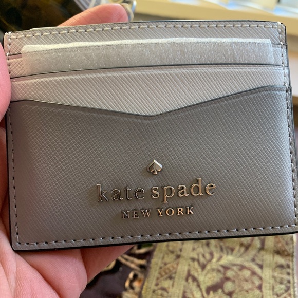 SOLD⛔️Authentic KATE SPADE Leather colorblock card case - Picture 6 of 8